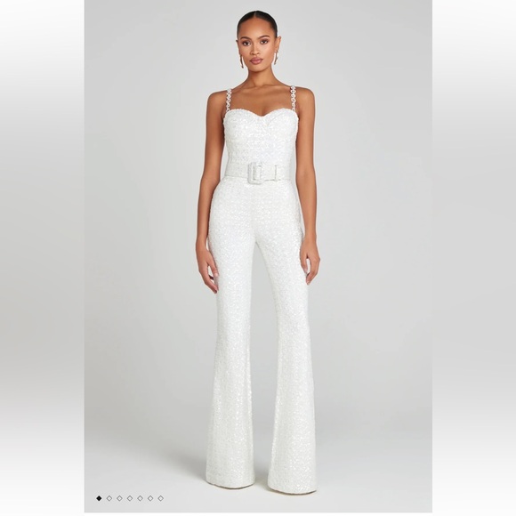 NADINE MERABI Lucinda Jumpsuit White